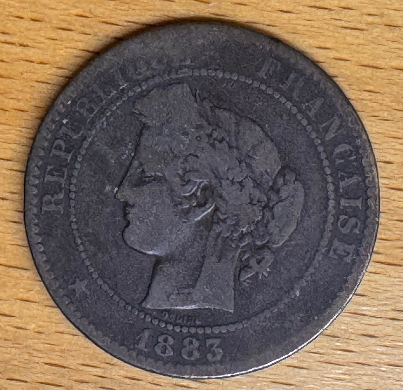 Alle Münzen: 2 x  Cérès - 10 Centimes - Frankreich - ab 1872 – Gebraucht aus Andwil SG von Ariisa1234 3