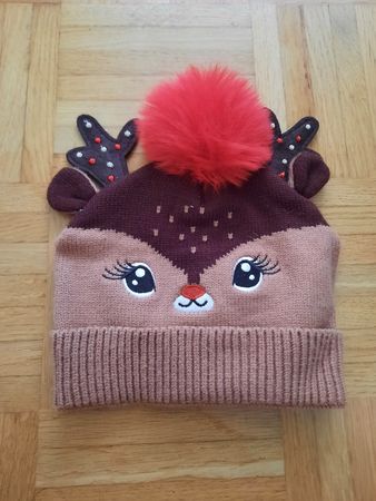 Kinder Mütze Rentier Design, one sice, neu 