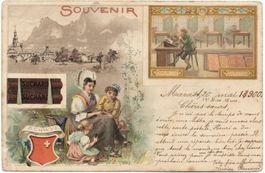 LITHO SCHWYZ Chocolat Suchard -Tracht