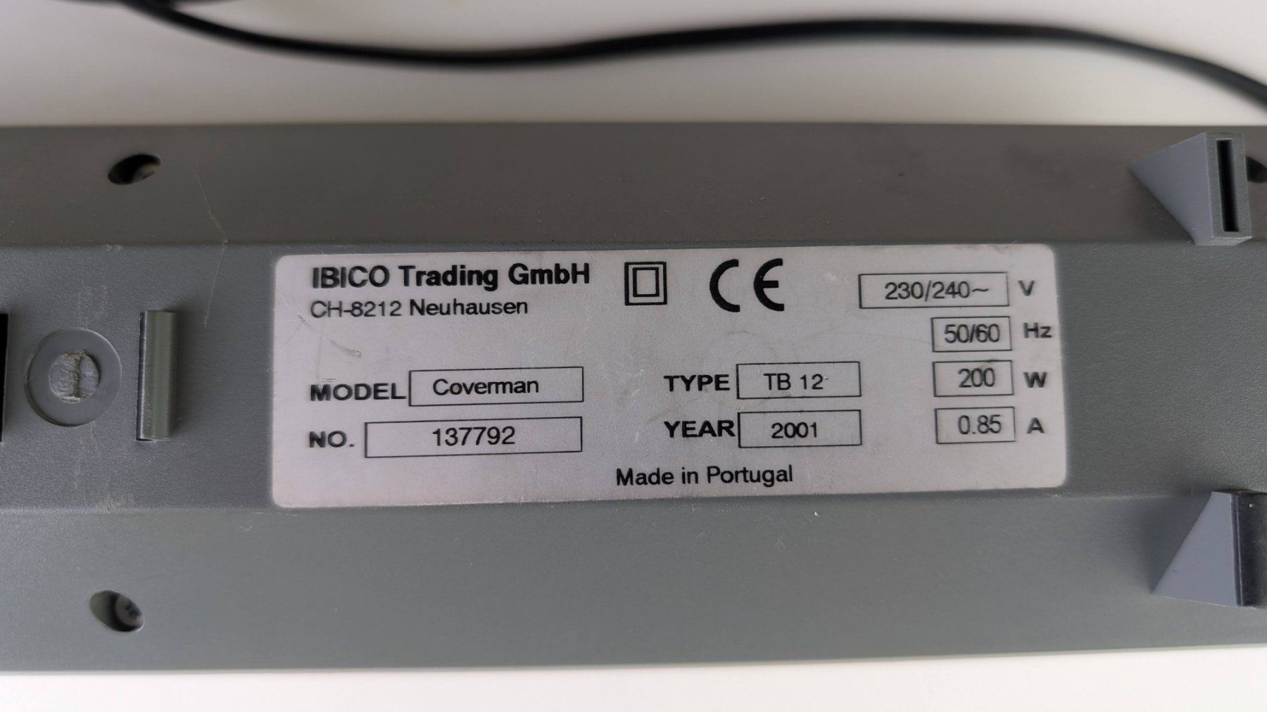 Ibico Macchine rilegatrici: Coverman Bindegerät TB 12 – Usato da Zürich venduto da axolottchen 2