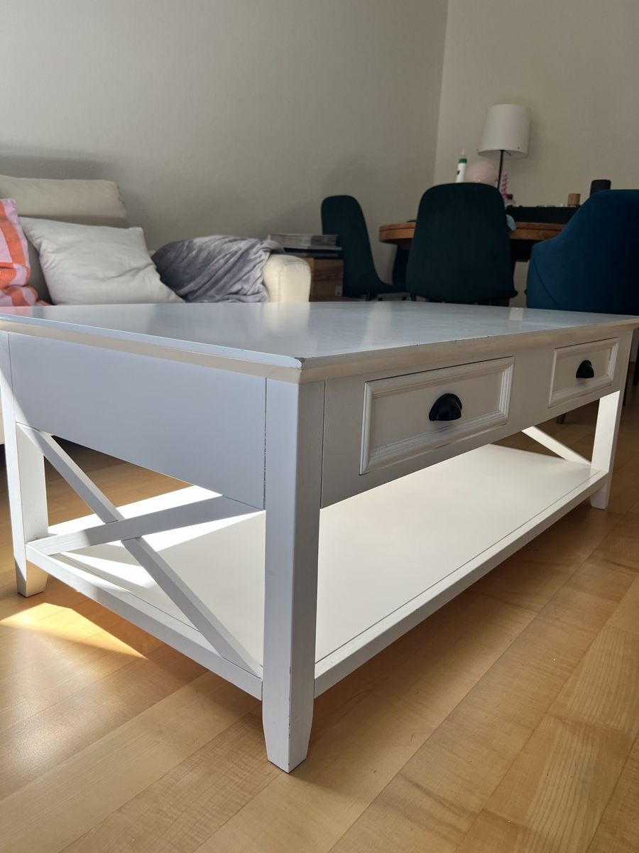 Tische: Couchtisch weiss mit Schubladen – Gebraucht aus Zürich von michellesteiner 1