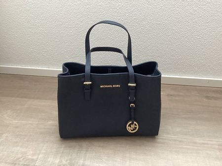 Michael Kors Damen-Handtasche dunkelblau/gold