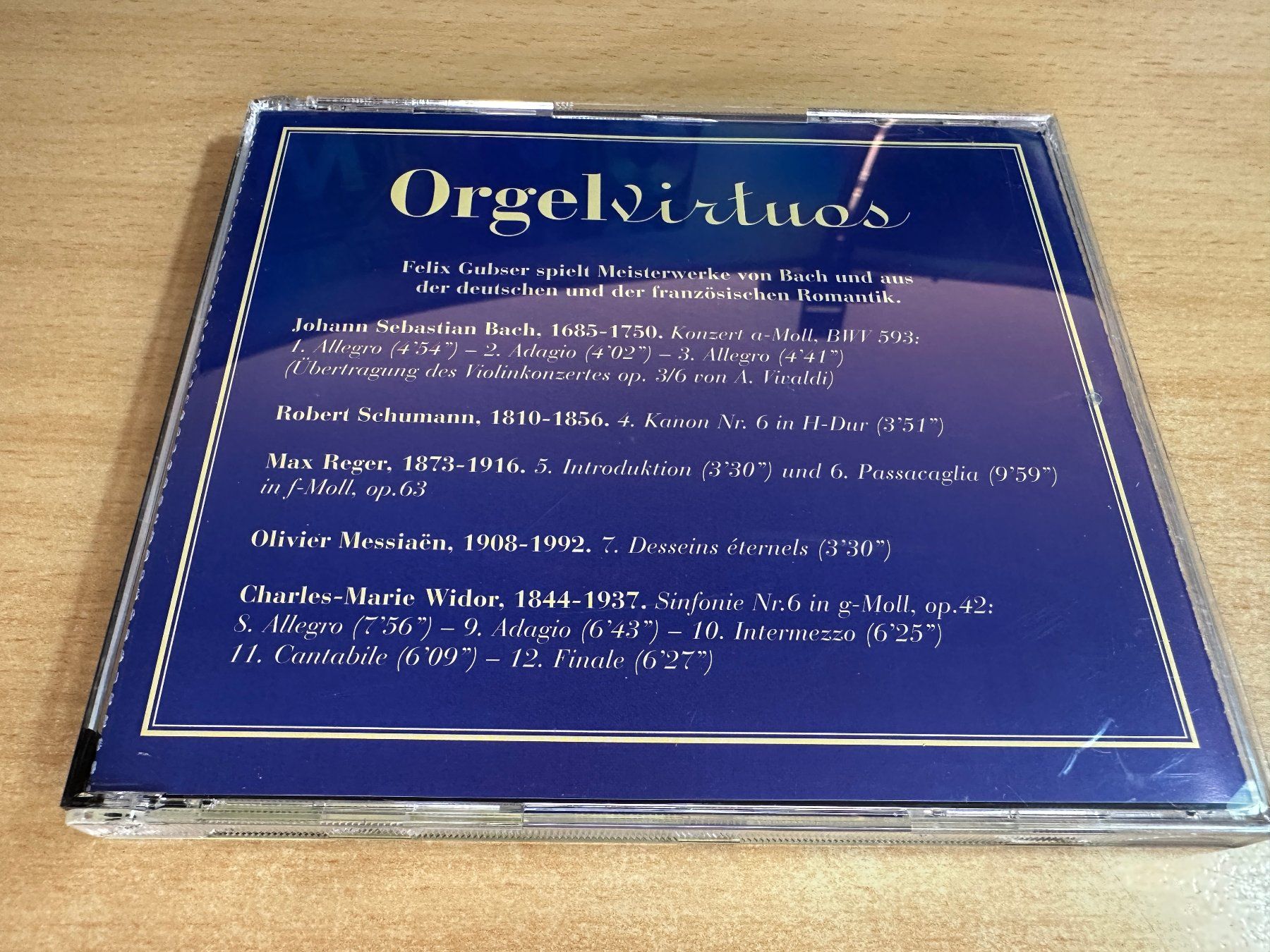 CD: Z4 Felix Gubser - Orgel Virtuos – Usato da Rikon im Tösstal venduto da Alpenmutz 1