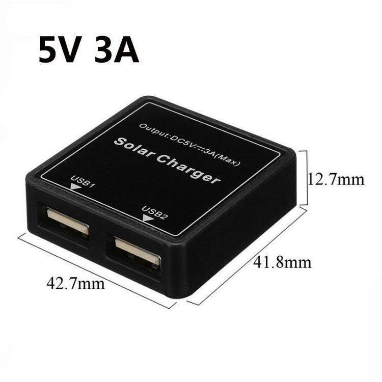 5V 2A/3A Solar Panel Power Bank Dual USB Charger Controller Kaufen