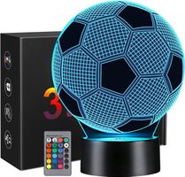 Veilleuse LED 3D Ballon Football Lampe