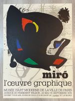 Plakat Joan Miro Original 1974 Lithografie