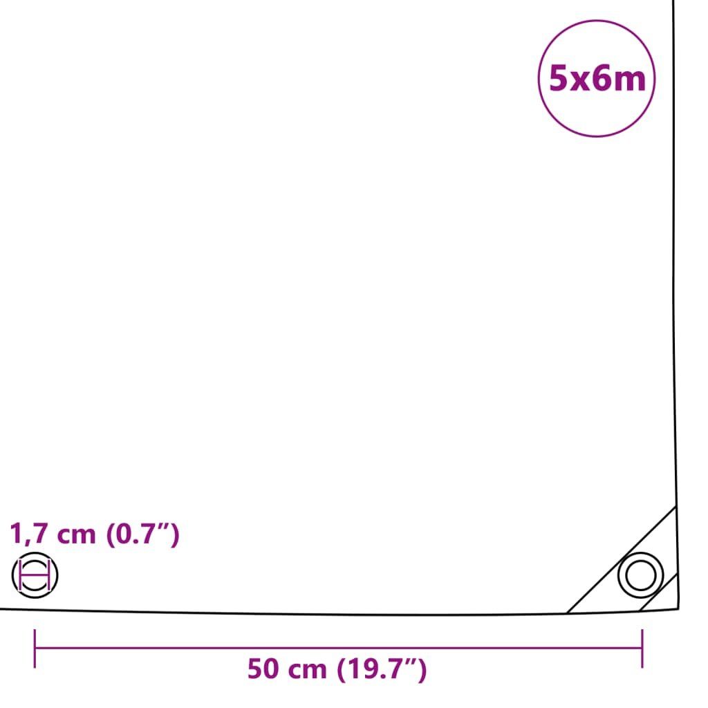 Coperture: vidaXL Abdeckplane 650 g/m² 5 x 6 m Blau – Nuovo e nell'imballaggio originale da Baar venduto da vidaxl 5