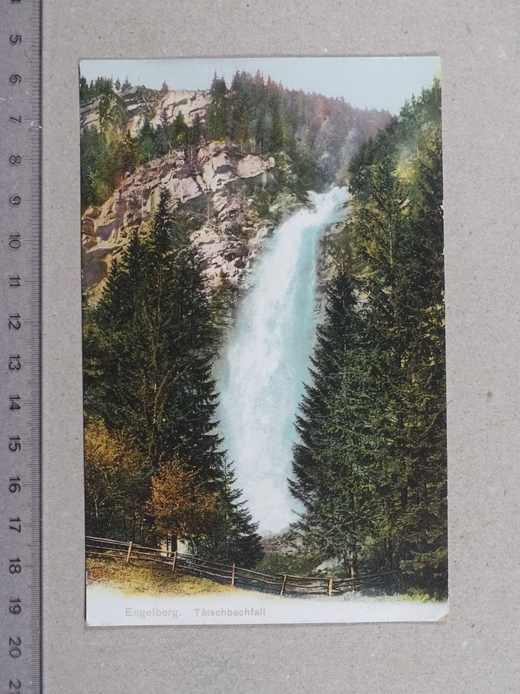 Ansichtskarten: Engelberg, Tätschbachfall – Gebraucht aus Lenzburg von fh1