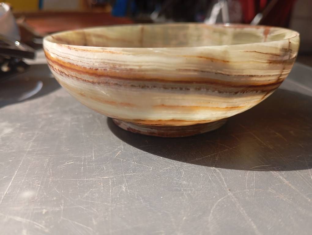 Minéraux & Lithothérapie: Schale Onyx Marmor Stein 10cm Durchmesser – D'occasion à Basel par Petergunn 3