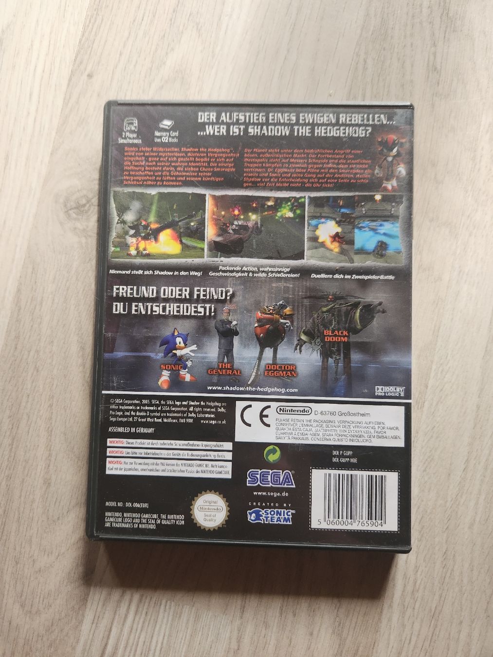 Nintendo Giochi: Shadow the Hedgehog - Nintendo Gamecube - – Usato da Tafers venduto da whereyogamesat 1