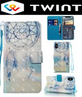 iPhone XR Hülle Etui Wallet Case Flip Cover Coque Tasche