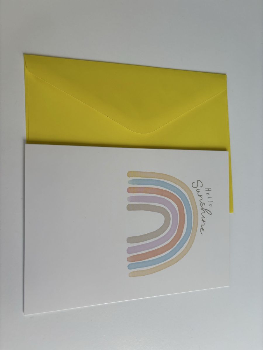 Cartoline: Hello Sunshine Regenbogenkarte mit Couvert   – Nuovo e nell'imballaggio originale da Rüti ZH venduto da lau_5yjf