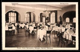 Wengen, Grand Hotel Belvedere, Speisesaa