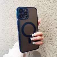 iPhone 13 Pro / Max  - coque cateye avec anneau magsafe Blue