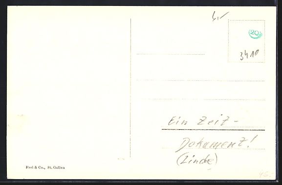 Cartoline postali: Appenzell, Landsgemeindeplatz mit Gastho – Usato da Berlin venduto da bartko-reher 1