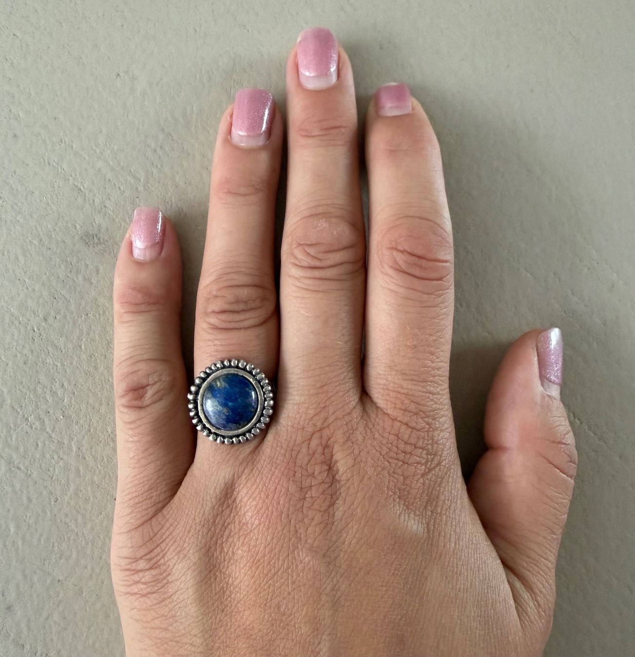 Anelli: 925 Sterlingsilber Ring mit Lapislazuli Stein 💙 – Usato da Zürich venduto da ClosetQueen 1