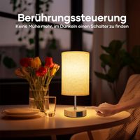 2x Nachttischlampe Touch Dimmbar USB A+C