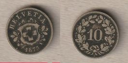 10 Rappen 1873 Wappen