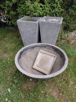 3Blumentöpfe stein