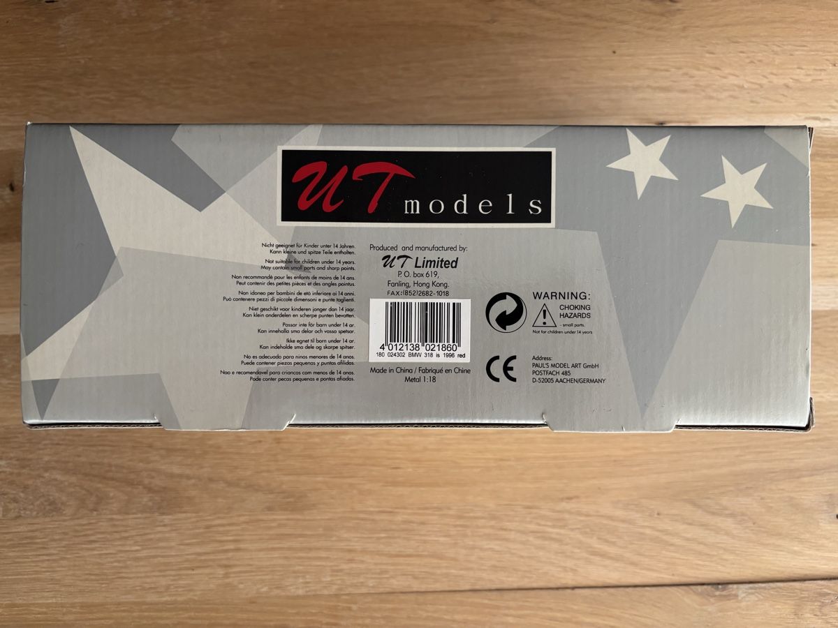 UT Models Modellautos: BNW 318is 1/18 UT Models – Neu (gemäss Beschreibung) aus Léchelles von Mlinspiration 7
