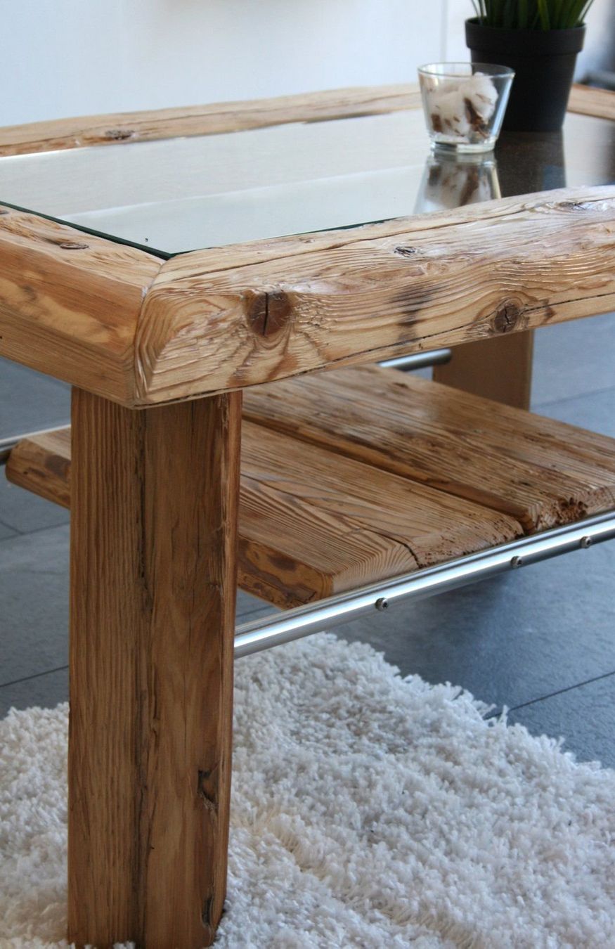 Tische: Couchtisch Glas & Holz - Wooden Coffee Table – Gebraucht aus Zürich von Miki_Schreiner 4
