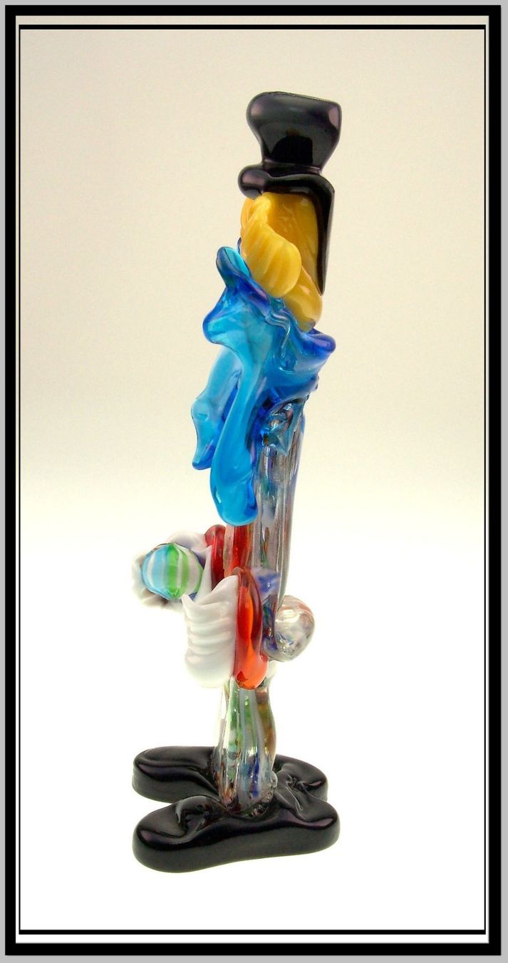 Murano Statuette: Murano Glas Clown mit Spielball (0010) – Difettoso da Langenthal venduto da Sherkaan 4