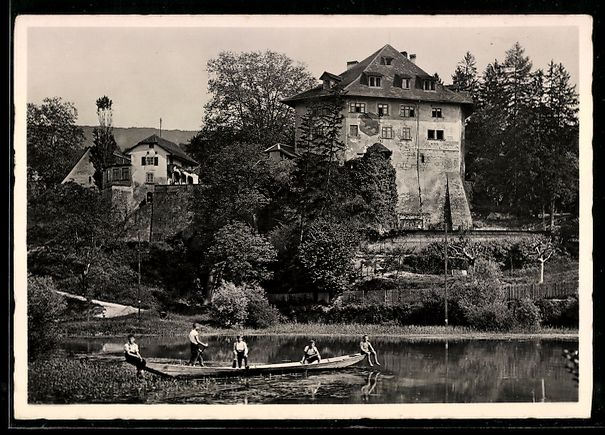 Cartoline postali: Biberstein /Kt. Aargau, Burg Biberstein  – Usato da Berlin venduto da bartko-reher