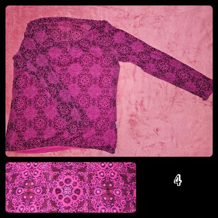 Top, pink und weinrot, XL