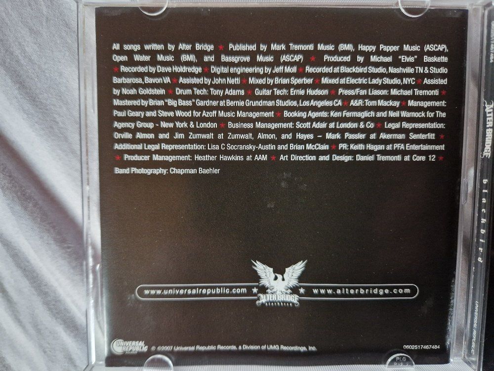 CD: Alter Bridge – Blackbird – Usato da Brittnau venduto da Zibu 5