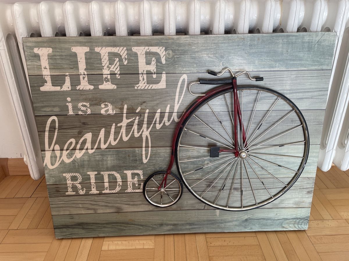 Foto & Immagini: Wandbild "Life is a beautiful Ride" – Usato da Basel venduto da pilzliii 3