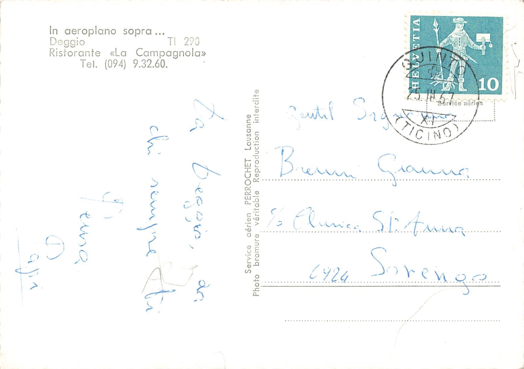 Cartoline postali: Aeroplano Deggio Leventina – Usato da Biasca venduto da Blenio71 1