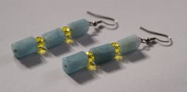NEU: Aquamarinschmuck Ohrringe Schmuck
