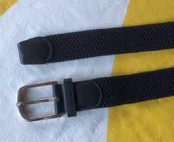 GÜRTEL elastisch, blau, Herren