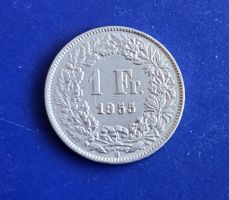 Schweiz 1 Fr. 1955 rarer Jahrgang (6)