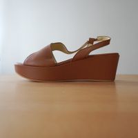 Plateausandale Marvib Milano, Cognac, Grösse 42