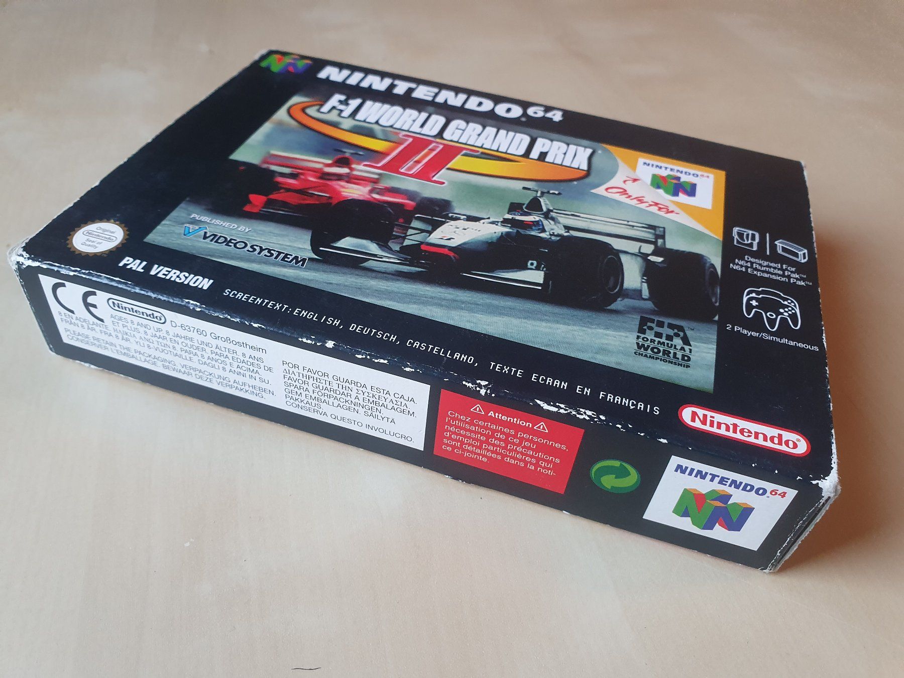 Nintendo Spiele: F-1 World Grand Prix II – Gebraucht aus Stansstad von collectorsshop 3