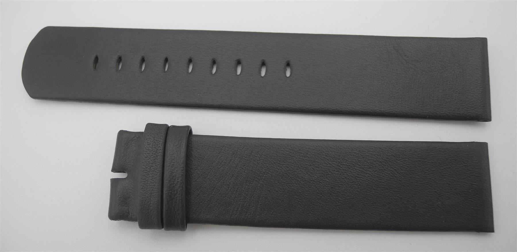 Bracciali & Braccialetti: 21 mm Leder Uhrenarmband grau, Nr. 33a – Nuovo e nell'imballaggio originale da Kottwil venduto da Crazyrolf 1