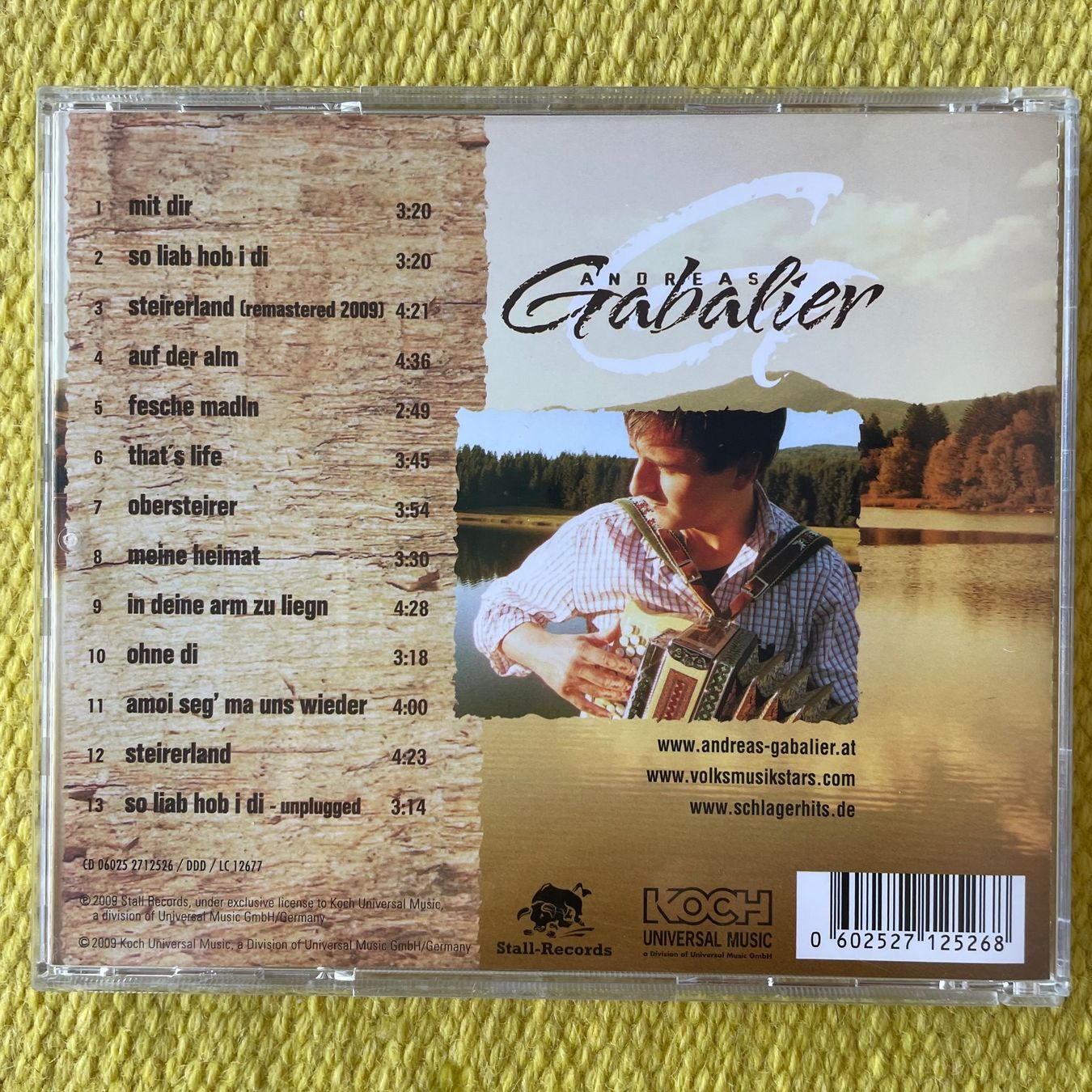 CD: ANDREAS GABALIER-DA KOMM ICH HER – Usato da Rorschacherberg venduto da CD-Roli 1
