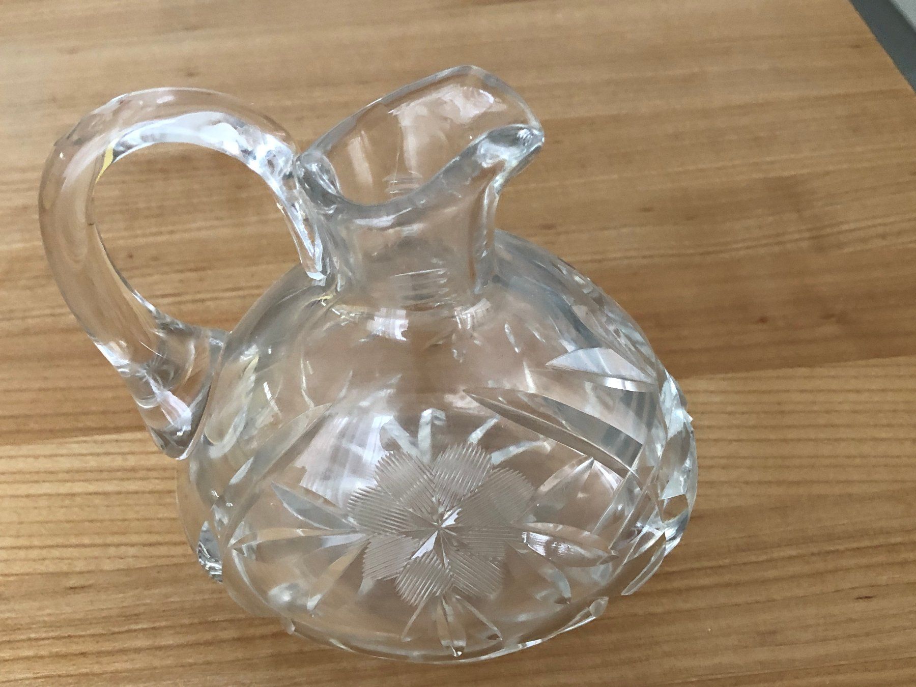 Caraffe: Wunderschöne, kleine Kristallglas-Karaffe – Usato da Eschenz venduto da glaro14 2