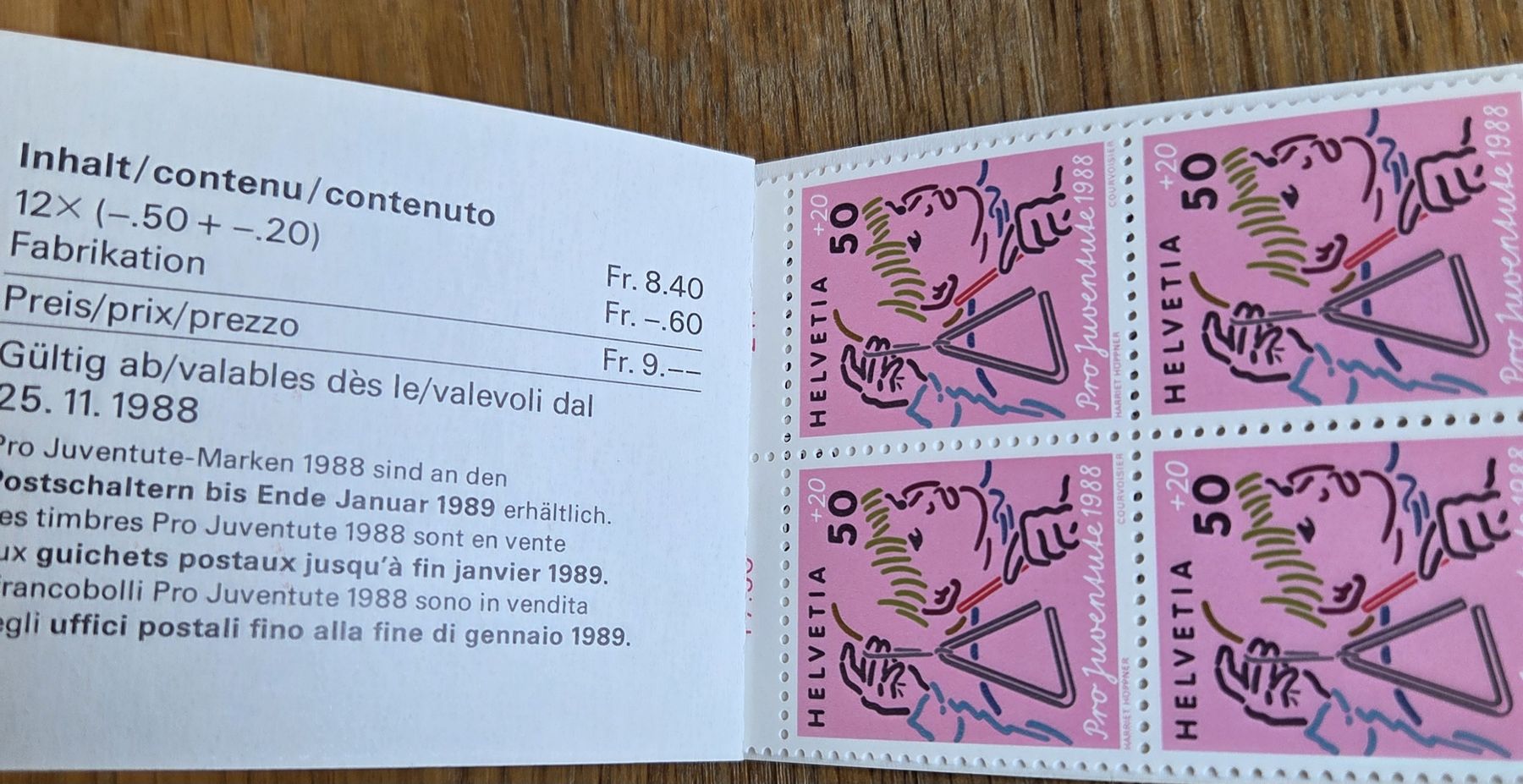 Tutti i francobolli: 4 Briefmarken-Heftchen Postfrisch – Usato da Stans venduto da Ducati16 5
