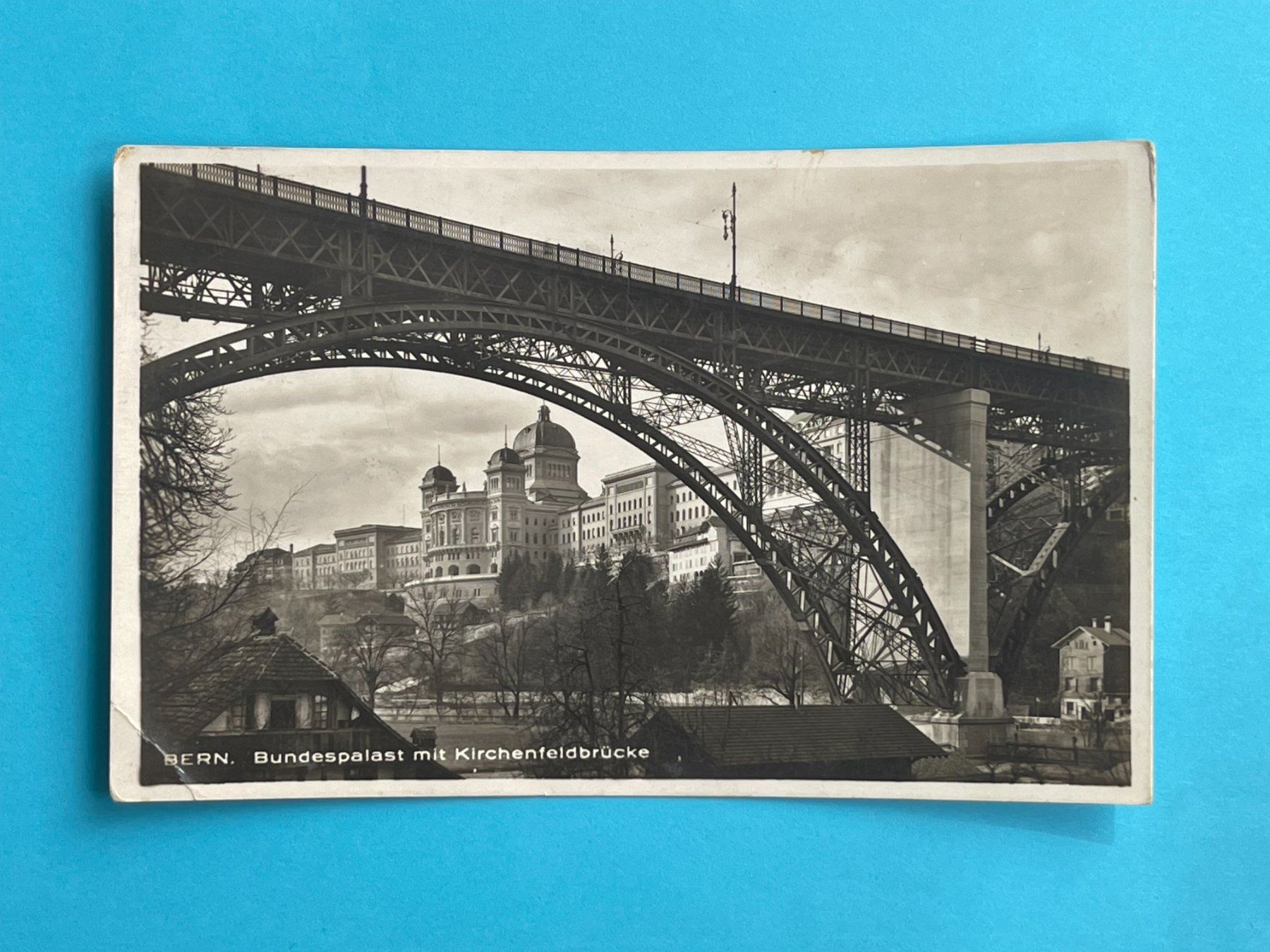 Cartoline postali: Bern - Bundespalast - Kirchenfeldbrücke – Usato da Steg VS venduto da _vinci_