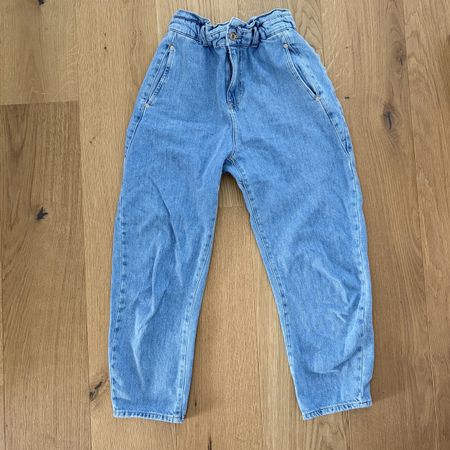 Zara Paperbag Jeans, hellblau, Grösse 34 - neuwertig!