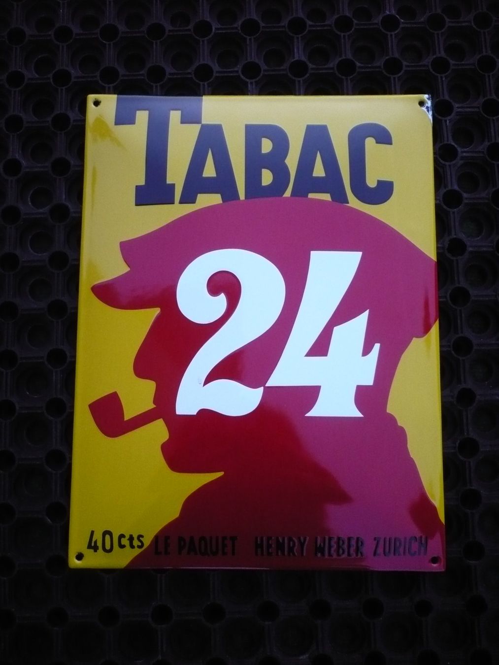 Insegne: Emailschild TABAC 24 – Usato da Biberist venduto da Urmel