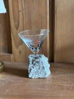 Vintage Martini On The Rocks mit massivem Granitsockel, rar