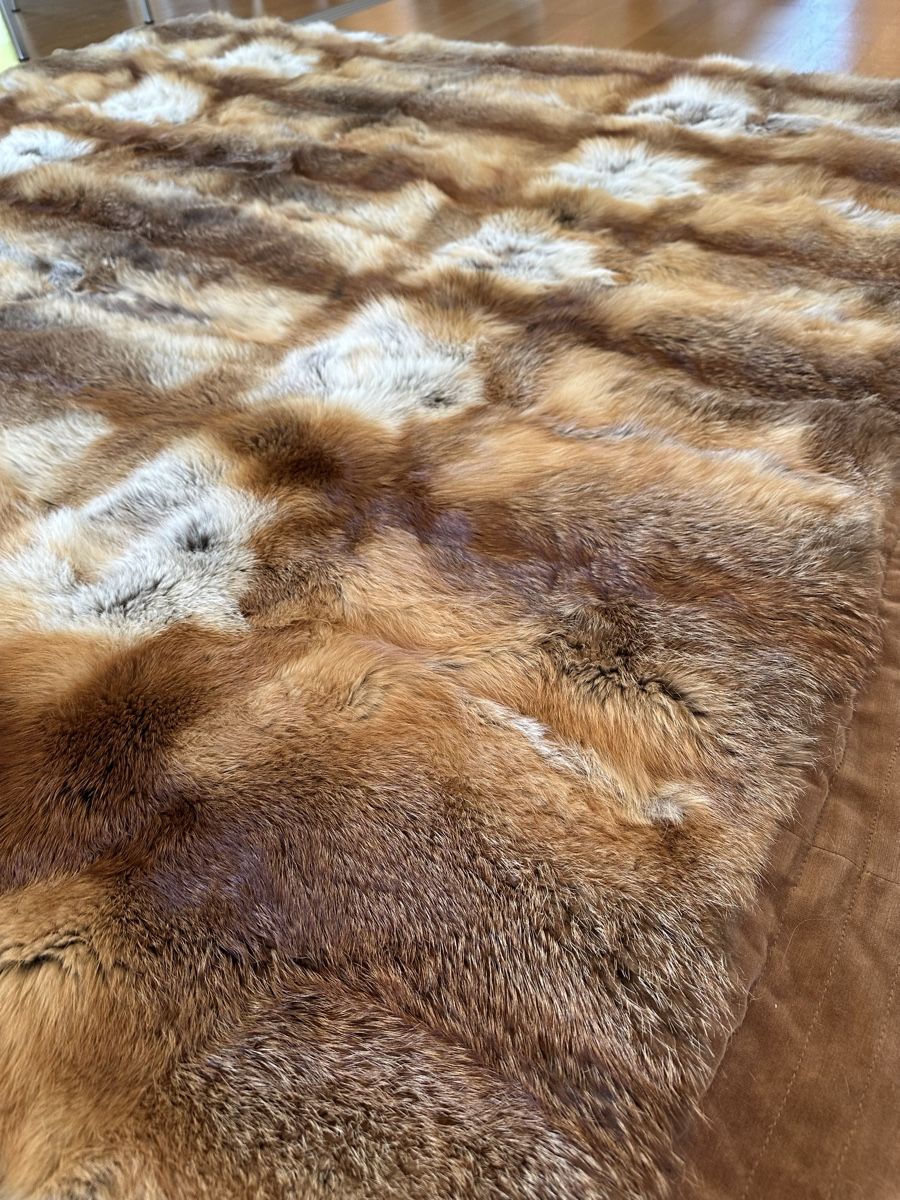 Coperte: Decke aus echten Fuchsfellen – Usato da Basel venduto da eucalyptica 4