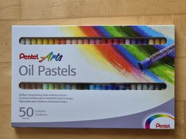 Pentel Arts Ölpastellkreiden 50 Farben Set neuwertig