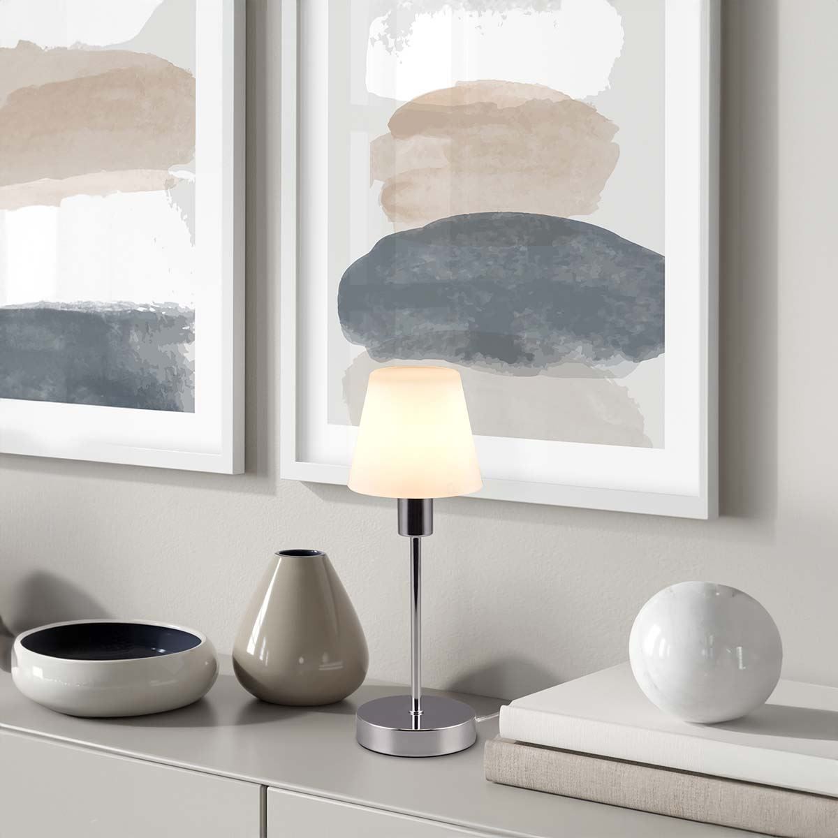 Lampade: Tischleuchte, Glasschirm, 32 cm Höhe – Nuovo (secondo la descrizione) da Kreuzlingen venduto da Smart-Light 1