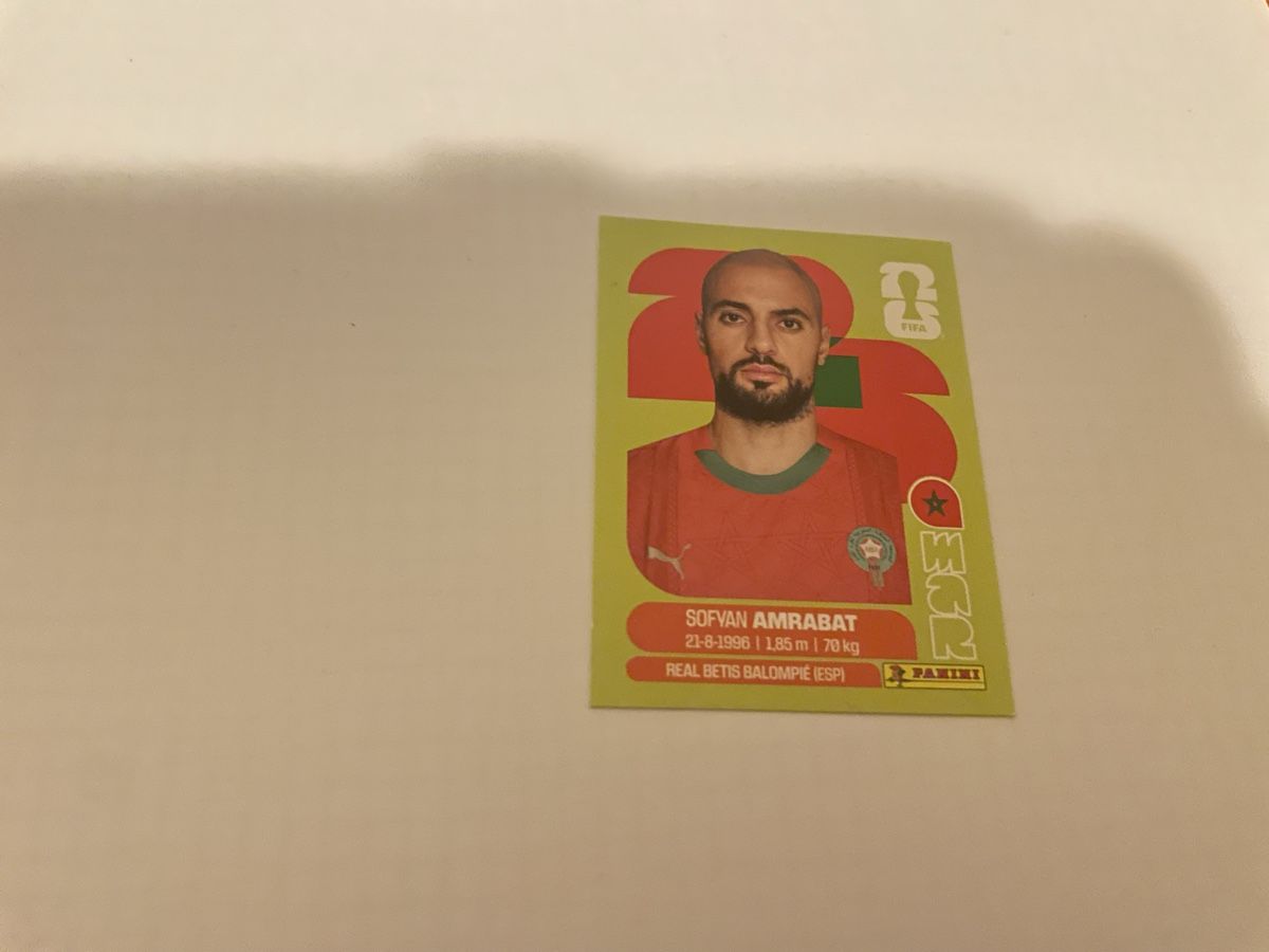 Panini Cartes à collectionner: FIFA WM 2026 Sofvan Amrsbat MAR 10 – Neuf (Voir description) à Winterthur par Cobraforce
