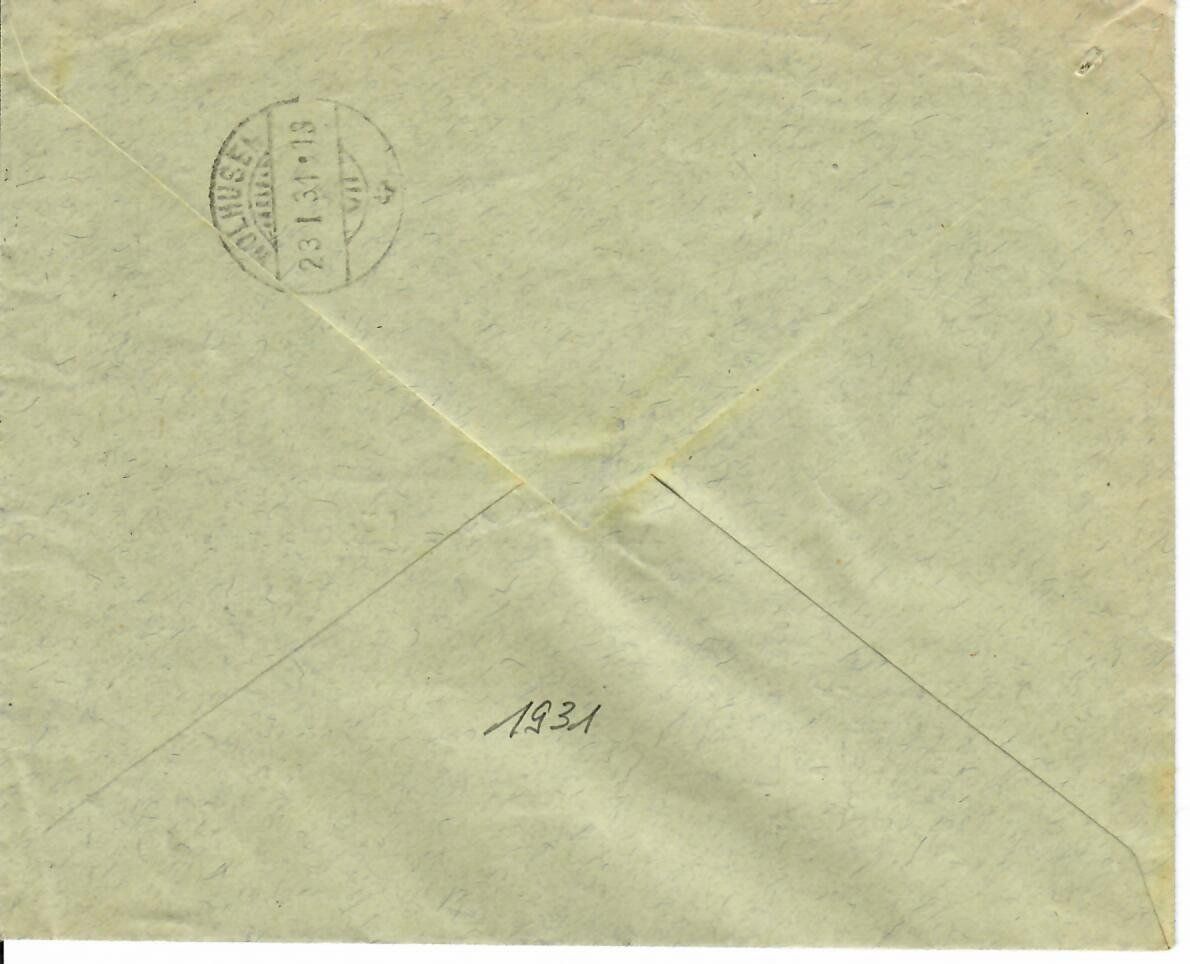 Alle Briefmarken: R - Brief Entlebuch 1931 – Gebraucht aus Hochdorf von Ziegel-16 1