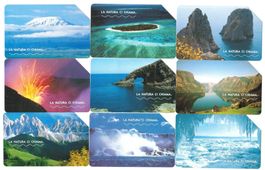 9 Telefonkarten Italien "La natura ci chiama"